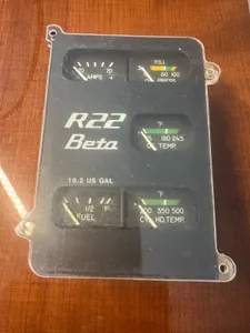 Robinson R22 Rochester A617 Instrument Cluster 6247-00323 14V Tested Good